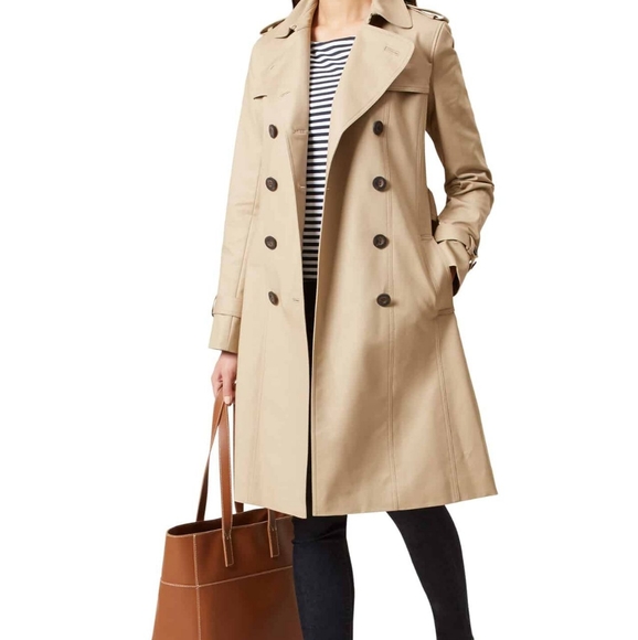 NWOT Hobbs Mustard Yellow Trench Coat - Picture 15 of 16